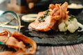 Salmon with Cauliflower and Parsnip Puree